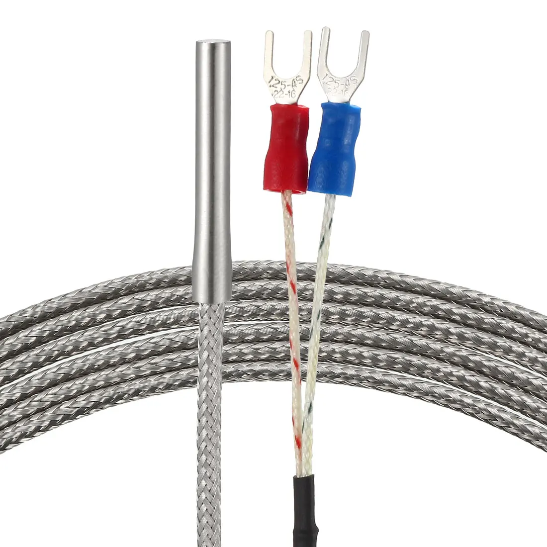 uxcell E Type Temperature Sensor Probe 1.5M Cable 4mmx30mm Thermocouple 32~752°F (0~400°C)
uxcell E Type Temperature Sensor Probe 1.5M Cable 4mmx30mm Thermocouple 32~752°F (0~400°C)