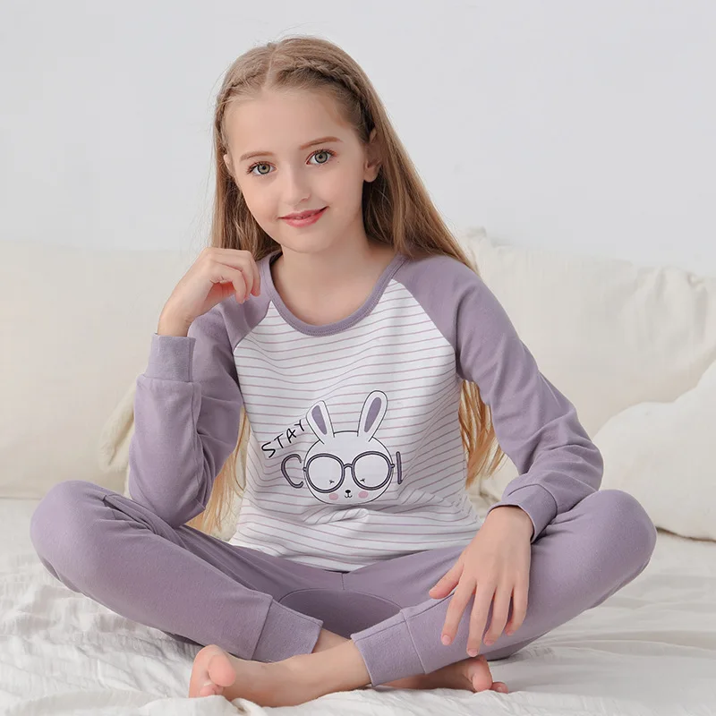 Teenage Girls Pajamas New Spring Long Sleeve Children's Clothing Boys Sleepwear Cotton Pyjamas Sets For Kids 8 9 10 12 16 Years 
Teenage Girls Pajamas New Spring Long Sleeve Children's Clothing Boys Sleepwear Cotton Pyjamas Sets For Kids 8 9 10 12 16 Years