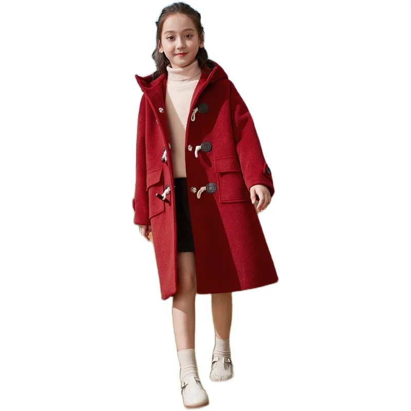 Red Hooded Winter Spring Children Coat Baby Girls Clothes Warm Thicken Jackets Lambswool Toddler Buttons Pocket Outwear Kids
Red Hooded Winter Spring Children Coat Baby Girls Clothes Warm Thicken Jackets Lambswool Toddler Buttons Pocket Outwear Kids
