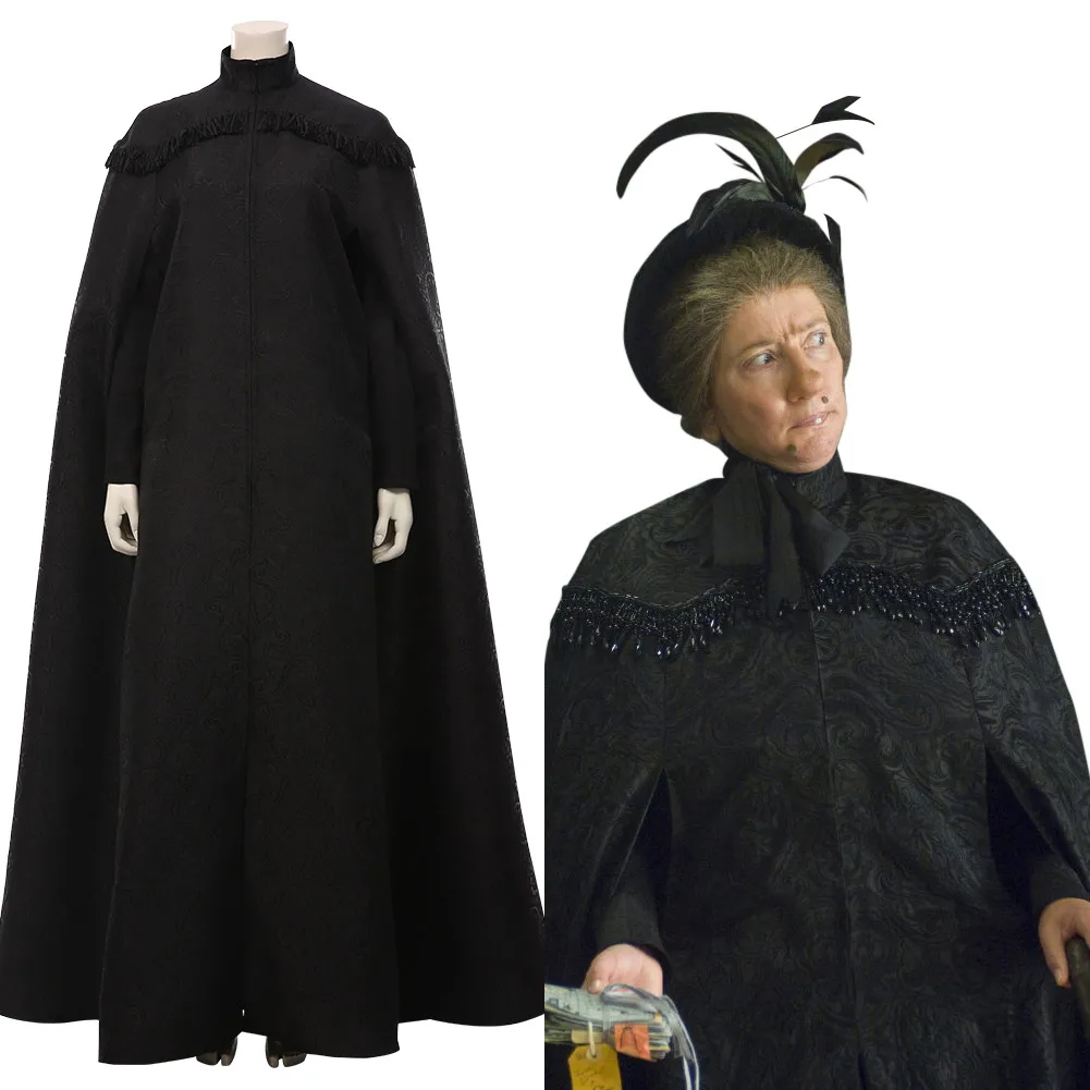 Movie Nanny McPhee-McPhee Cosplay Costume Full Set Outfits with Hat Women Halloween Carnival Party Black Suit
Movie Nanny McPhee-McPhee Cosplay Costume Full Set Outfits with Hat Women Halloween Carnival Party Black Suit