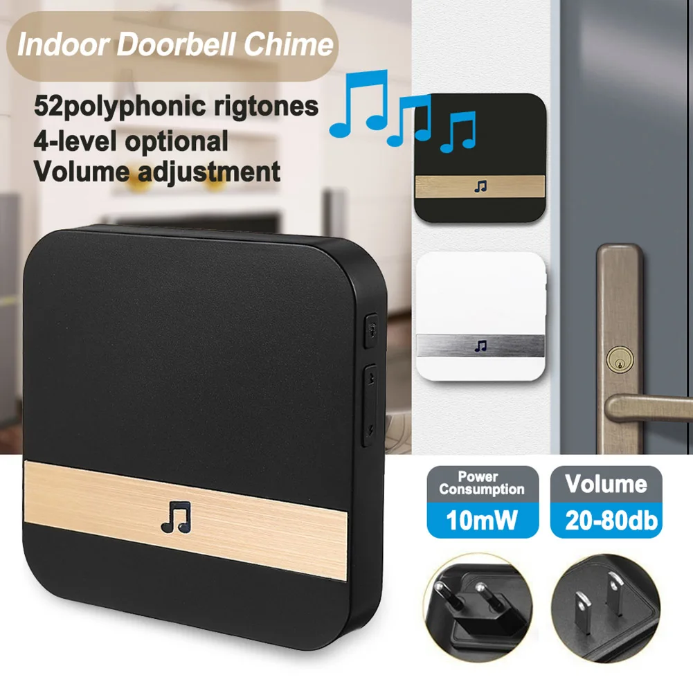 52 Chords Door Bell Receiver Door Chime Entrance Alarm Doorbell Indoor Receiver Ding Dong Machine Wifi Family Video Doorbell
52 Chords Door Bell Receiver Door Chime Entrance Alarm Doorbell Indoor Receiver Ding Dong Machine Wifi Family Video Doorbell