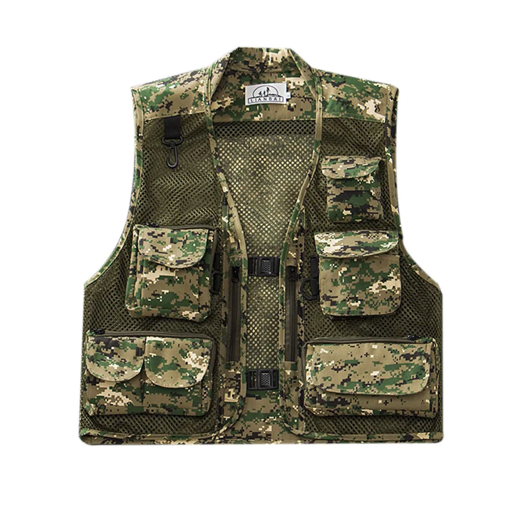Summer Quick-Drying Breathable Mesh Vest Men Photographer Sleeveless Jacket Multi-Pockets Outdoors Hiking Fishing Hunting Vest
Summer Quick-Drying Breathable Mesh Vest Men Photographer Sleeveless Jacket Multi-Pockets Outdoors Hiking Fishing Hunting Vest