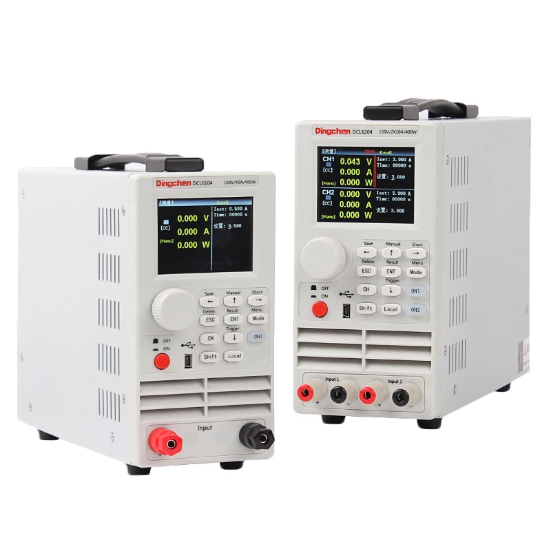 DCL6104/DCL6204 Single / Dual Channel 400W 150V Programmable DC Electronic Load LED Power Aging Battery Discharge Tester
DCL6104/DCL6204 Single / Dual Channel 400W 150V Programmable DC Electronic Load LED Power Aging Battery Discharge Tester