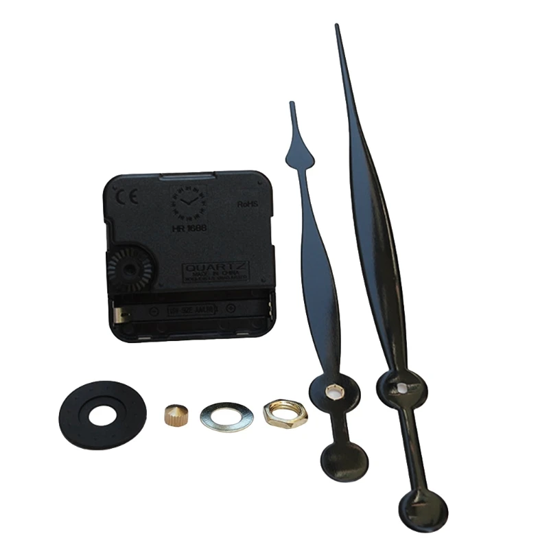High Torque Quartz Clock Wall Color Movement Replacement Parts Kit with 208 mm/8.2 Inches Long Spade Hands Hanger
High Torque Quartz Clock Wall Color Movement Replacement Parts Kit with 208 mm/8.2 Inches Long Spade Hands Hanger