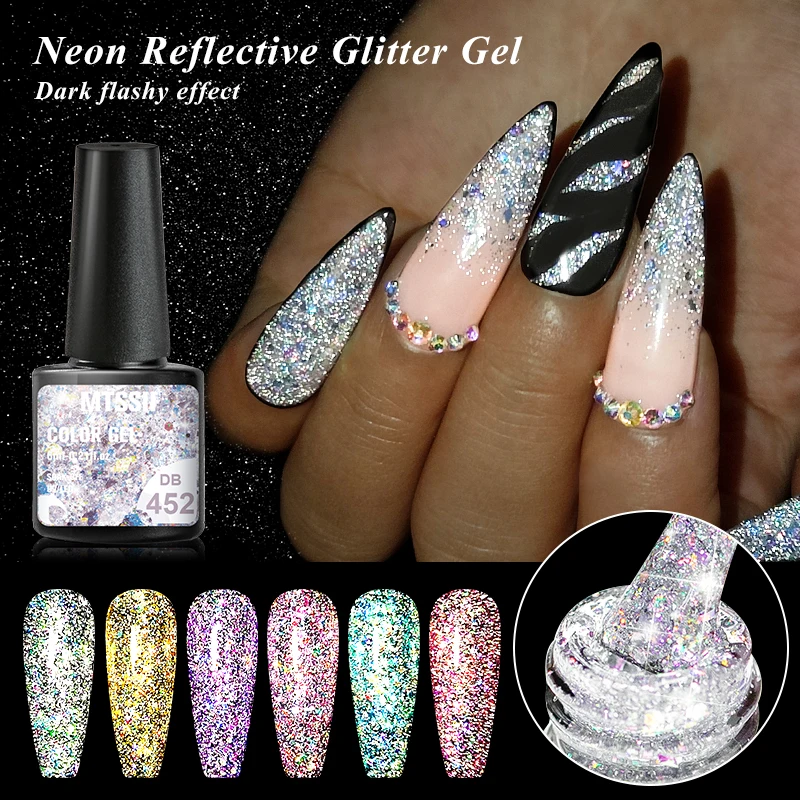 Mtssii 6ml Neon Reflective Glitter Gel Shiny Rose Red Silver UV Gel Nail Polish Soak Off Colorful Gel Nail Art Decoration
Mtssii 6ml Neon Reflective Glitter Gel Shiny Rose Red Silver UV Gel Nail Polish Soak Off Colorful Gel Nail Art Decoration