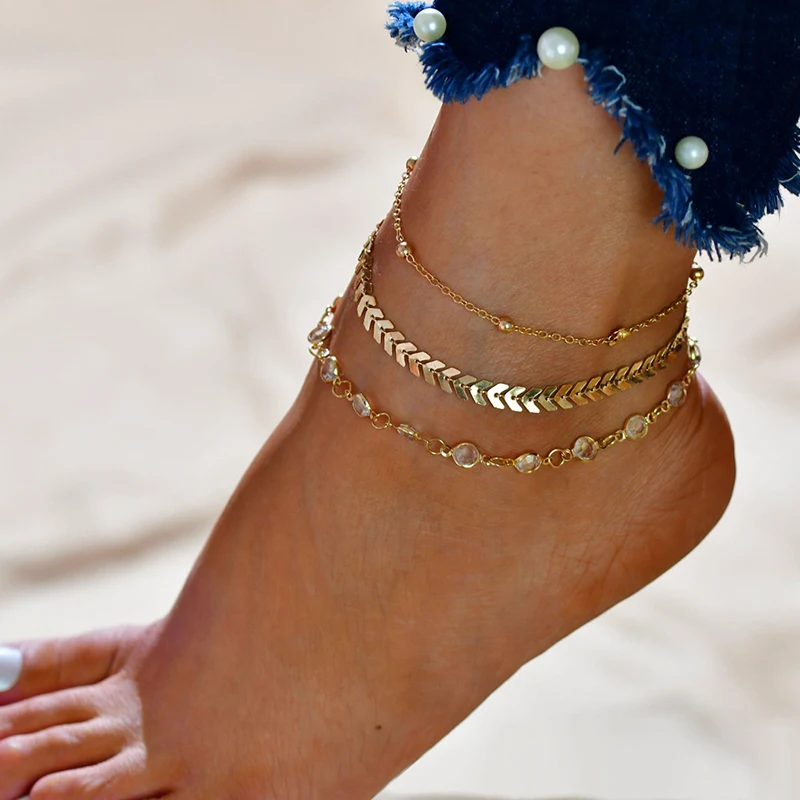 3 Pcs/set Anklet Leaf Tassel Multi-Layer Anklets for Women Beach Accessories Gold Chain On Foot Boho Jewelry Friend Gifts
3 Pcs/set Anklet Leaf Tassel Multi-Layer Anklets for Women Beach Accessories Gold Chain On Foot Boho Jewelry Friend Gifts