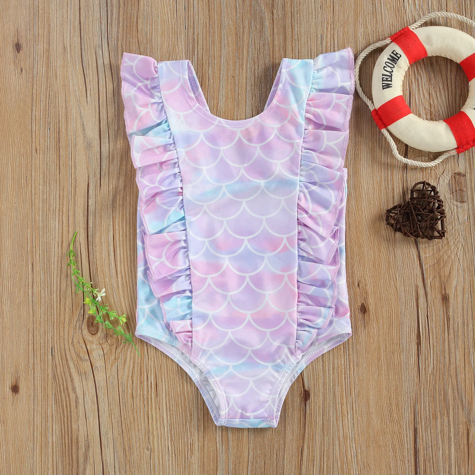 

Summer Swimsuit for Little Girls Toddler Baby Girls Bikini Suit Fruits Print Ruffles Swimsuits Swimwear Bathing Suit