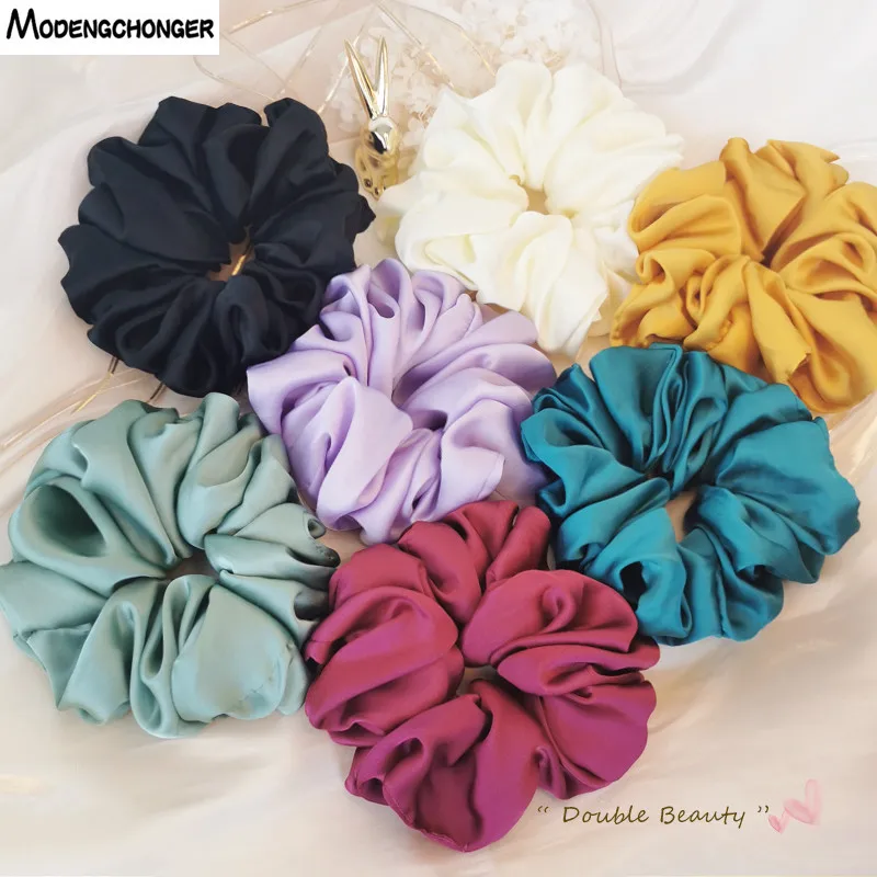 Fashion Oversized Satin Scrunchies For Woman Rubber Hair Ties Elastic Hair Bands Girls Ponytail Holder Headwear Hair Accessories
Fashion Oversized Satin Scrunchies For Woman Rubber Hair Ties Elastic Hair Bands Girls Ponytail Holder Headwear Hair Accessories