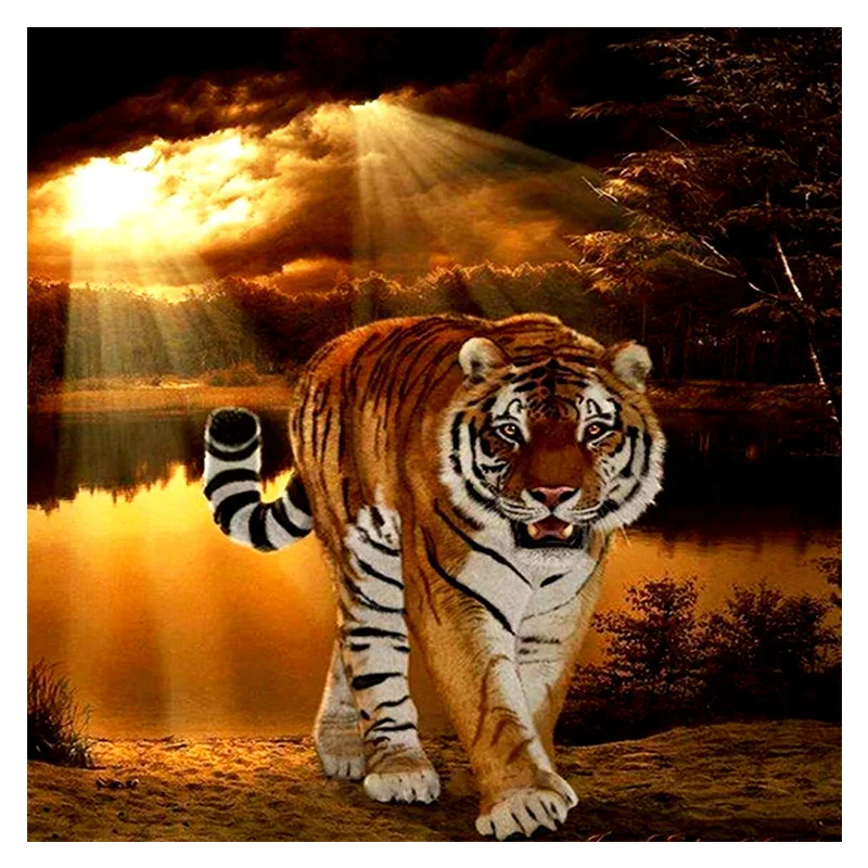 Diamond Painting Kit- Sunset Tiger, 5D DIY Full Diamond Embroidery, Round/square Inlaid Diamonds, Cross Stitch Art Decoration
Diamond Painting Kit- Sunset Tiger, 5D DIY Full Diamond Embroidery, Round/square Inlaid Diamonds, Cross Stitch Art Decoration