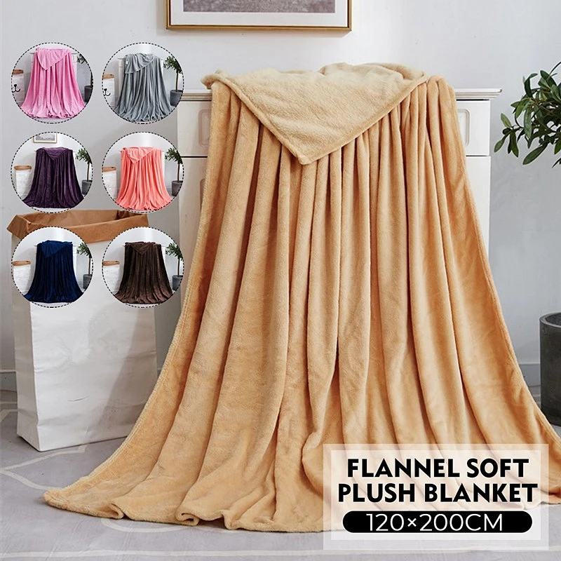 12 Colors Warm Coral Fleece Flannel Blankets Polyester Sofa Winter Sheet Solid Bed Cover
12 Colors Warm Coral Fleece Flannel Blankets Polyester Sofa Winter Sheet Solid Bed Cover