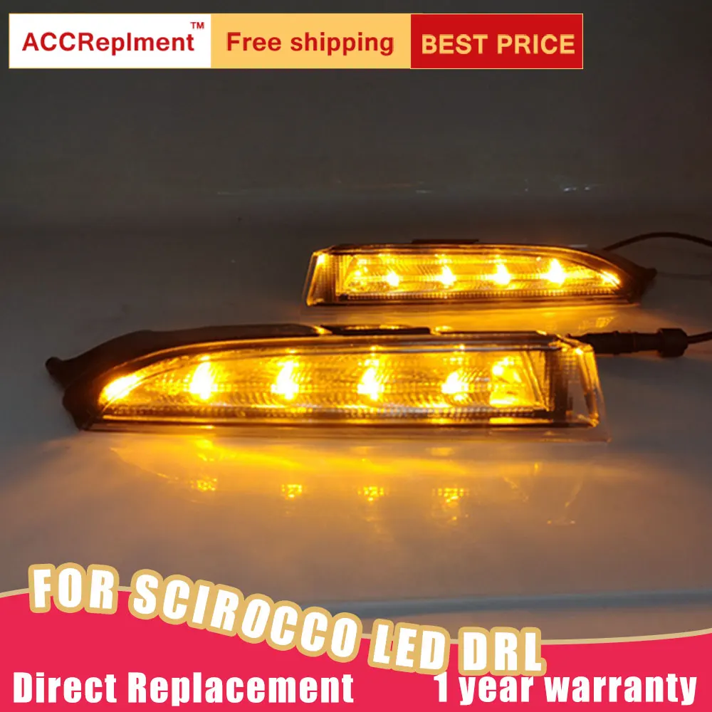 LED Daytime Running Light For Volkswagen Scirocco R 2010-2014 High brightness LED DRL guide LED Fog light With Turn Signal Light
LED Daytime Running Light For Volkswagen Scirocco R 2010-2014 High brightness LED DRL guide LED Fog light With Turn Signal Light