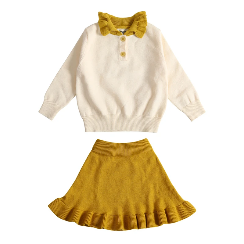 Fashion Toddler Girls Clothes Set Autumn Winter Knitted Cotton Skirt Set For Kids Girls Warm Thick Top Skirt Girl's Clothing
Fashion Toddler Girls Clothes Set Autumn Winter Knitted Cotton Skirt Set For Kids Girls Warm Thick Top Skirt Girl's Clothing