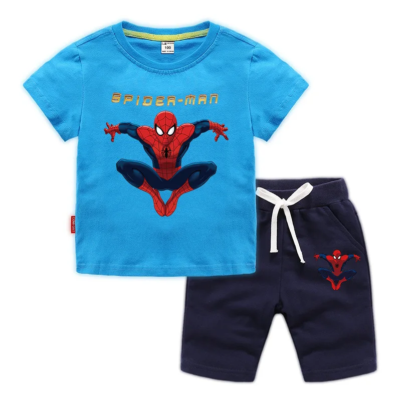 1-12 Years Baby Summer Clothes Set Spiderman Cotton T Shirt + Short Pants 2pcs Tracksuit Kids Boy Sports Clothing Set Boy Outfit 
1-12 Years Baby Summer Clothes Set Spiderman Cotton T Shirt + Short Pants 2pcs Tracksuit Kids Boy Sports Clothing Set Boy Outfit