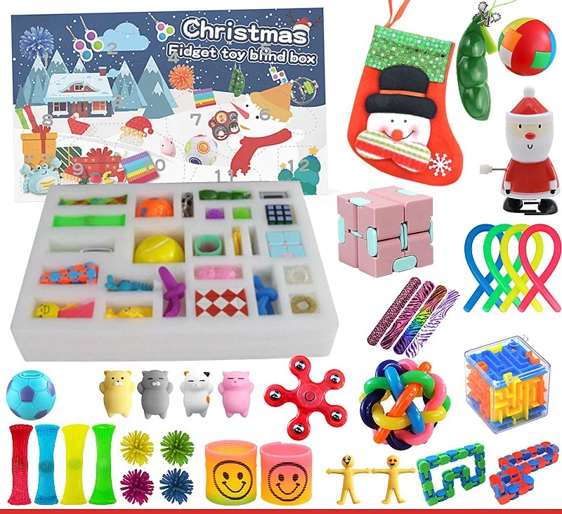 Fidget Toys Advent Calendar Pack Anti Stress Toy Set Marble Gift Sensory Antistress Relief Fidget Toy Blind Box Christmas Gifts
Fidget Toys Advent Calendar Pack Anti Stress Toy Set Marble Gift Sensory Antistress Relief Fidget Toy Blind Box Christmas Gifts