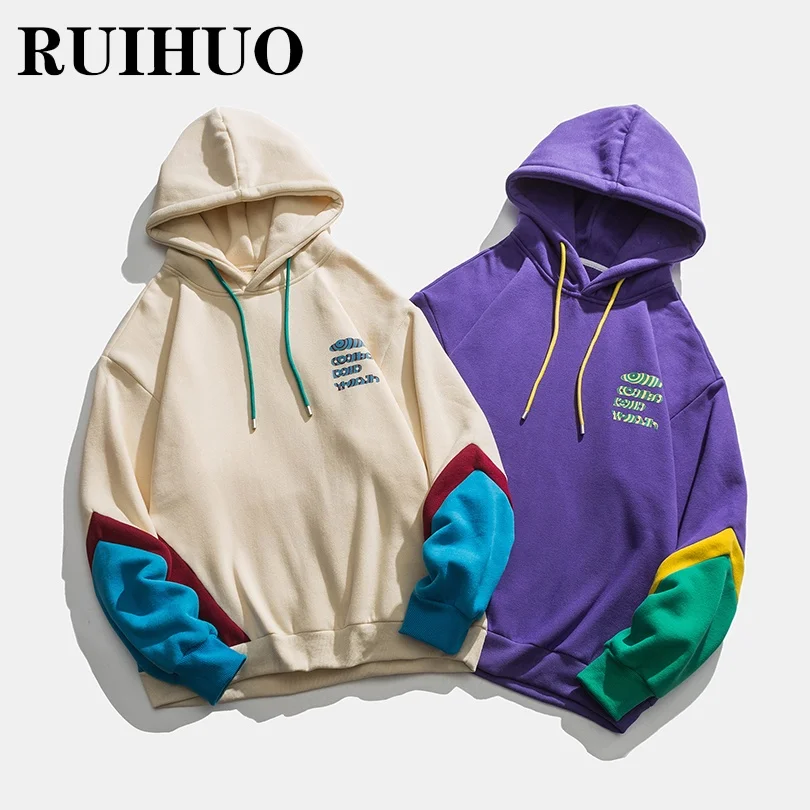 RUIHUO Casual Fleece Pullover Hoodie Men Korean Style Streetwear Mens Hoodies Clothes M-2XL 2021 Autumn New Arrivals
RUIHUO Casual Fleece Pullover Hoodie Men Korean Style Streetwear Mens Hoodies Clothes M-2XL 2021 Autumn New Arrivals