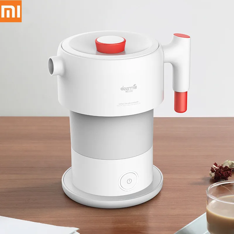 Xiaomi Mijia Deerma 0.6L портативная складная для воды чайник ручной Электрический колба