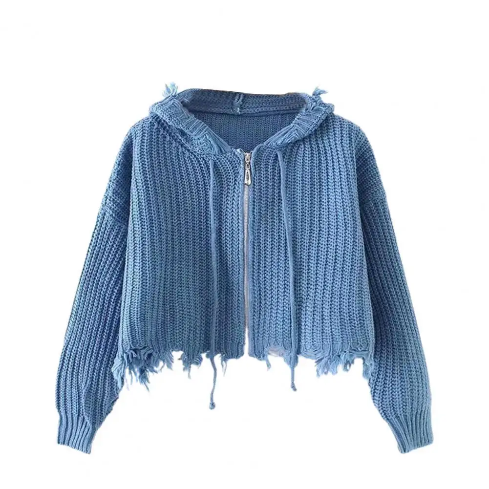 Women Zip Knitted Sweater Jacket Coat Tassel Good Workmanship Warm Long Sleeve Hooded Autumn Coat Cardigan for Winter Outwear
Women Zip Knitted Sweater Jacket Coat Tassel Good Workmanship Warm Long Sleeve Hooded Autumn Coat Cardigan for Winter Outwear
