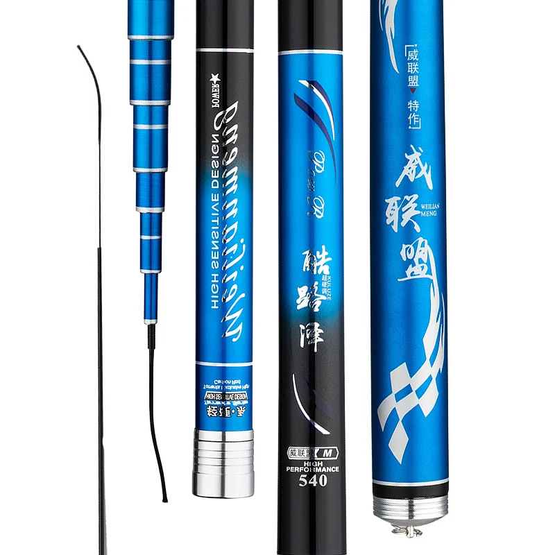 WLM 72cm short section pole Portable rotary fishing rod 3.6M-7.2M 28 Tune hand carpCarbon FiberPole Stream Pole
WLM 72cm short section pole Portable rotary fishing rod 3.6M-7.2M 28 Tune hand carpCarbon FiberPole Stream Pole