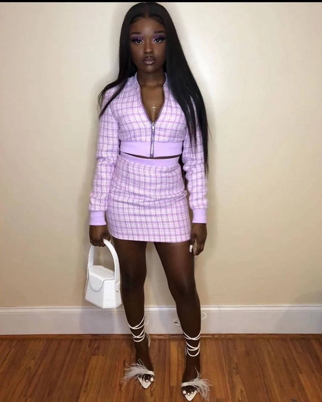 Cutubly Long Sleeve Women Set Tracksuit Autumn Vintage Two Piece Set Jackets Top And Mini Skirts Set Suit Fashion Matching Set
Cutubly Long Sleeve Women Set Tracksuit Autumn Vintage Two Piece Set Jackets Top And Mini Skirts Set Suit Fashion Matching Set