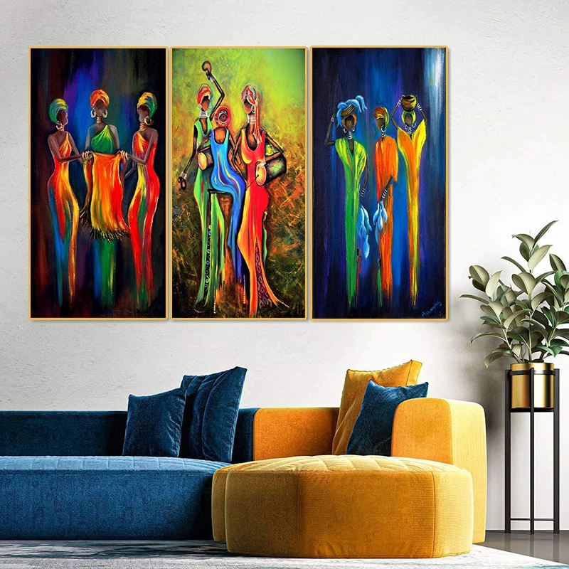 African Color Long Skirt Woman Abstract Canvas Painting Personality Creative Posters and Prints Wall Art Fashion Home Decoration
African Color Long Skirt Woman Abstract Canvas Painting Personality Creative Posters and Prints Wall Art Fashion Home Decoration