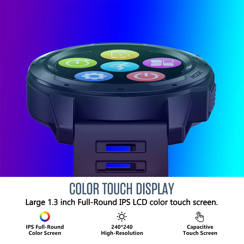 Фото Zeblaze vibe 5 PRO Smartwatch Браслет 2019 новый цветной сенсорный дисплей Смарт часы трекер-сна