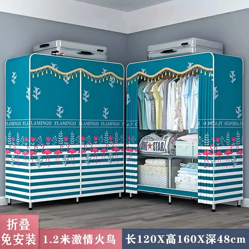 Folding Wardrobe Simple Cloth Cabinet All Steel Frame Assembly Renting Dormitory Bedroom Simple Wardrobe
Folding Wardrobe Simple Cloth Cabinet All Steel Frame Assembly Renting Dormitory Bedroom Simple Wardrobe