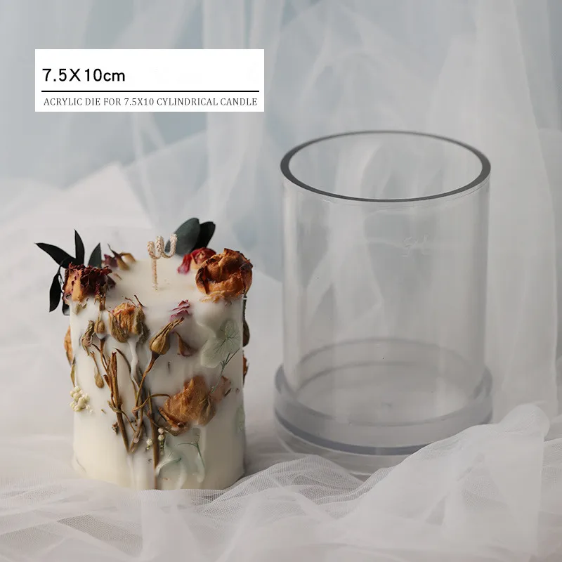 Cylindrical candle mold dried flower aromatherapy candle handmade flower essential oil candle DIY material plastic mold
Cylindrical candle mold dried flower aromatherapy candle handmade flower essential oil candle DIY material plastic mold