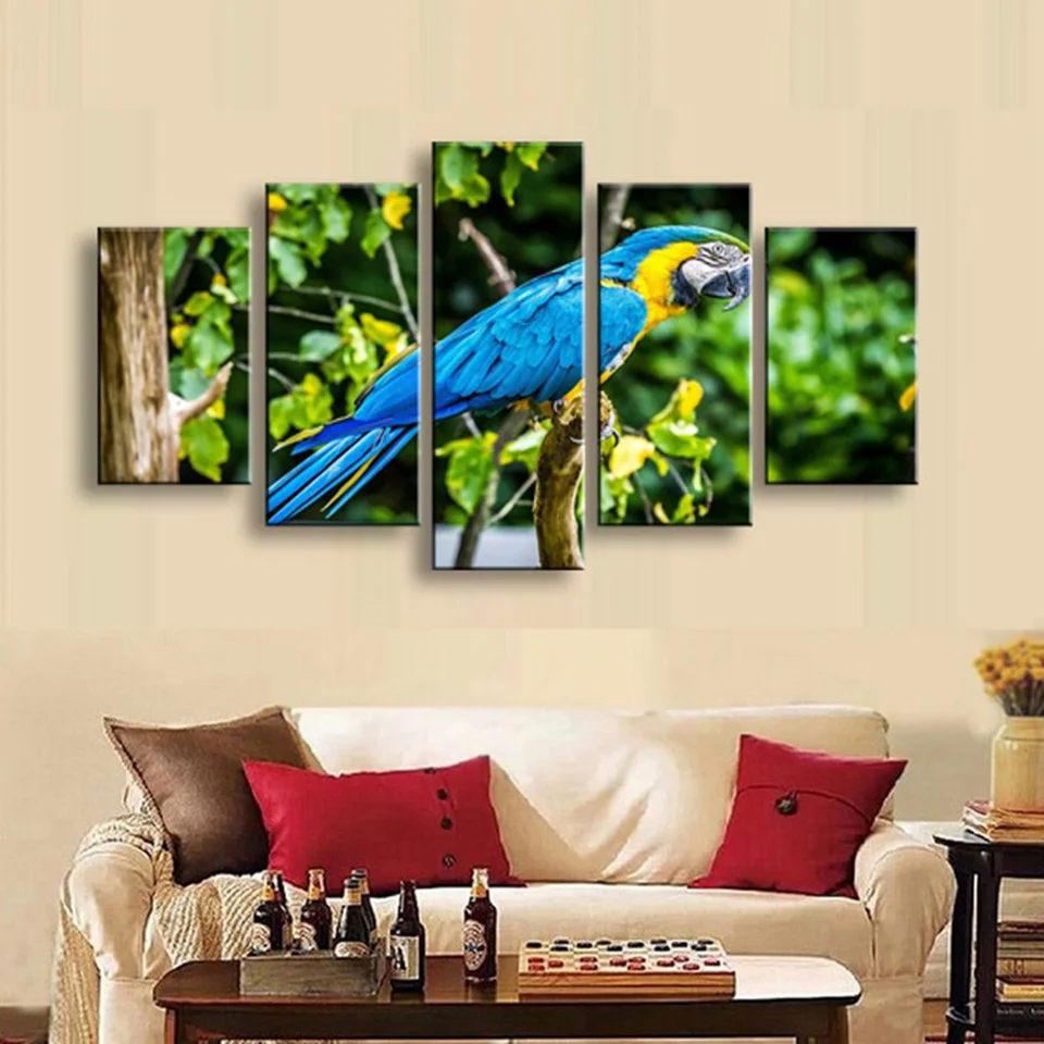 Canvas Wall Art Modern Home Decoration 5 Panel Parrot Living Room HD Print Painting Pictures Poster Modular Cuadros Frame
Canvas Wall Art Modern Home Decoration 5 Panel Parrot Living Room HD Print Painting Pictures Poster Modular Cuadros Frame
