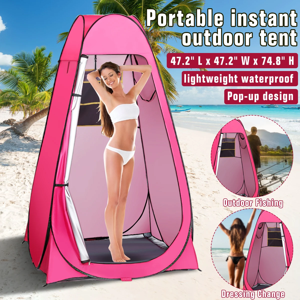 Portable Privacy Shower Toilet Tents Camping Pop-Up Tent Pink Camouflage UV Room Photography Dress Change Outdoor Dressing Tents
Portable Privacy Shower Toilet Tents Camping Pop-Up Tent Pink Camouflage UV Room Photography Dress Change Outdoor Dressing Tents