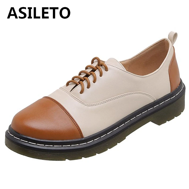 ASILETO Woman Retro neutral Brogue Shoes Flats Round Toe 2.5cm Square Heels Lace up Mixed Color Plus size 30-43 Party S1911
ASILETO Woman Retro neutral Brogue Shoes Flats Round Toe 2.5cm Square Heels Lace up Mixed Color Plus size 30-43 Party S1911