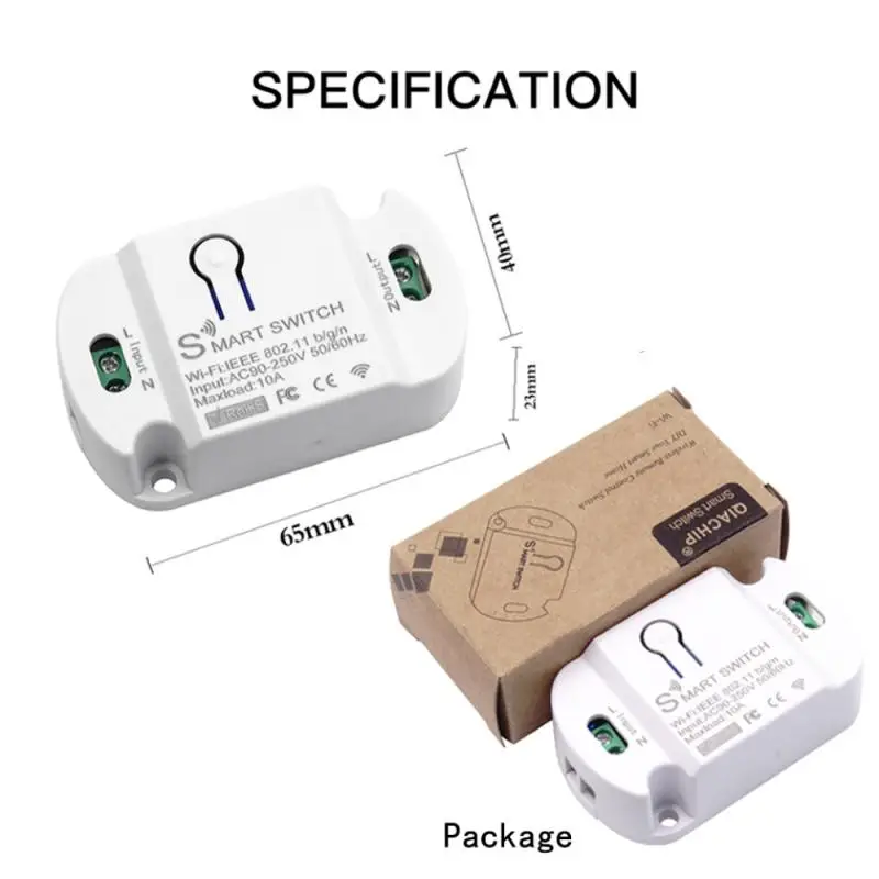 Smart Home House Wifi Smart Switch Timer Wireless Switches 10A 2000W Automation Compatible with Tuya Alexa Google Home
Smart Home House Wifi Smart Switch Timer Wireless Switches 10A 2000W Automation Compatible with Tuya Alexa Google Home