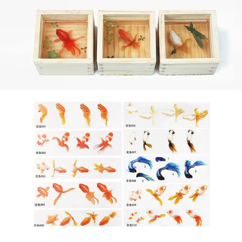 16 Pcs/set DIY Crystal Epoxy Filler 3D Resin Painted Goldfish Leaf Duckweed Filling Crafts Making Material Sticker
16 Pcs/set DIY Crystal Epoxy Filler 3D Resin Painted Goldfish Leaf Duckweed Filling Crafts Making Material Sticker