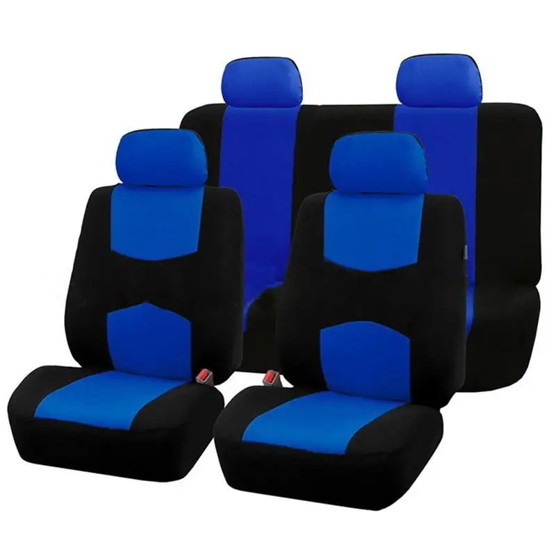 

9PCS Auto Universal Car Seat Covers Set for 5 Seat Car Application 4 Seasons Available Car-seat-cover Interior Accessories