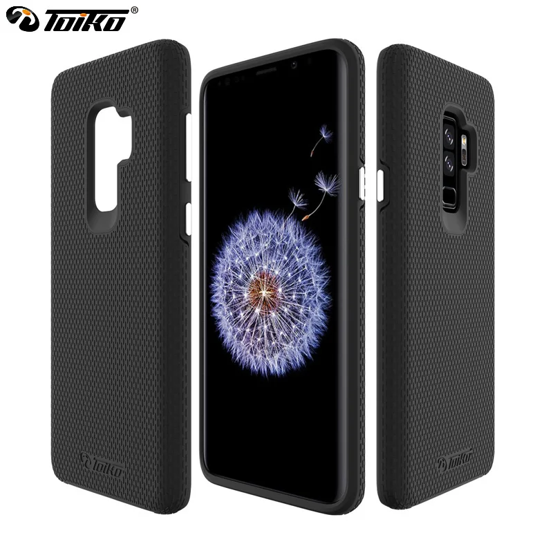Защитные Чехлы TOIKO X для Samsung Galaxy S9 Plus двухслойные чехлы бампер из ТПУ гибридные