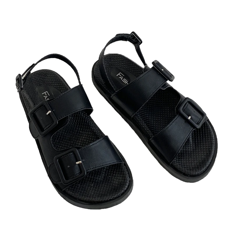 Female Sandal Black Shoes for Women All-Match 2021 Summer Girls Beige New Comfort Fashion Flat Retro Buckle Strap Casual PU Rubb
Female Sandal Black Shoes for Women All-Match 2021 Summer Girls Beige New Comfort Fashion Flat Retro Buckle Strap Casual PU Rubb