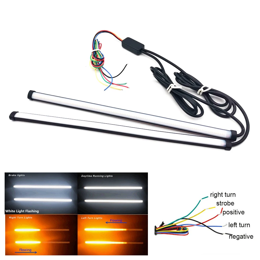 30cm white + amber Car LED Kit Knight Rider Light Strip Strobe Sliding Turn Signal
30cm white + amber Car LED Kit Knight Rider Light Strip Strobe Sliding Turn Signal