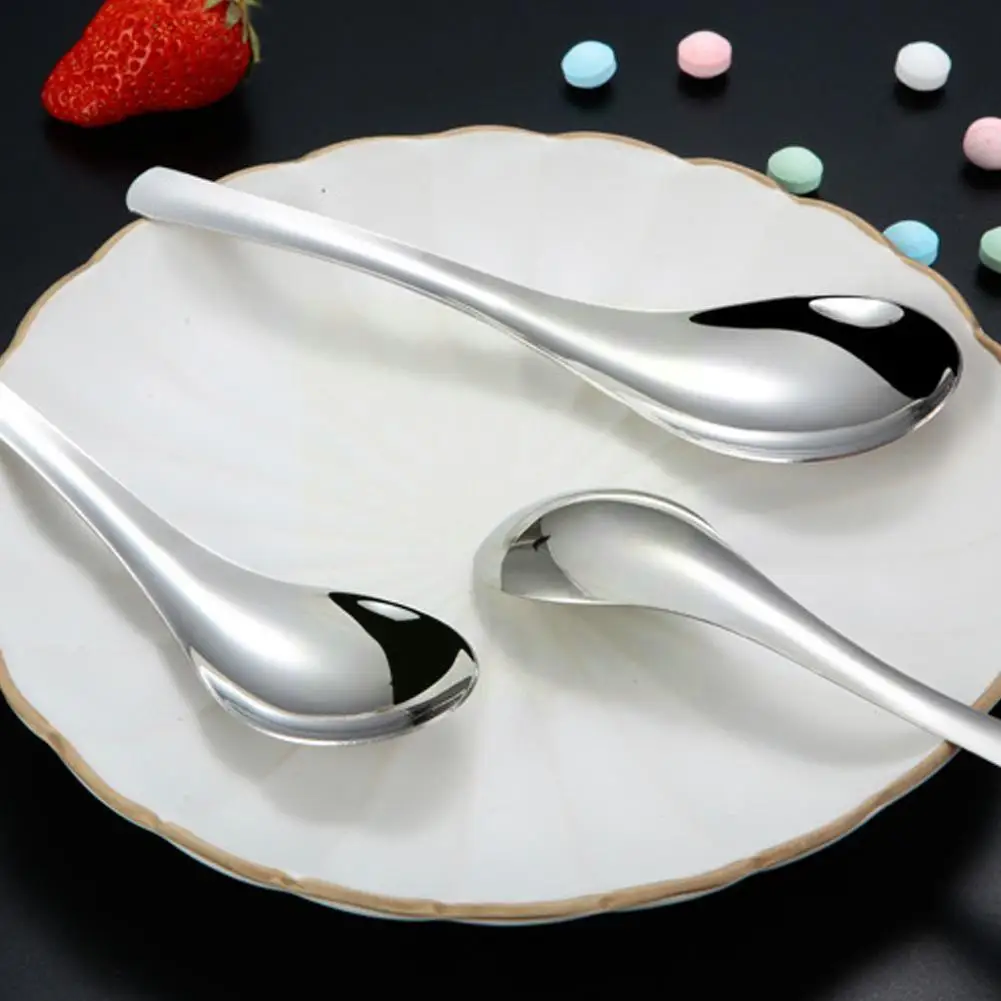 1pc Steel Chinese Soup Spoons Home Kitchen Deepen Large Capacity Silver Mirror Polished Flatware For Soup Tableware X5v0
1pc Steel Chinese Soup Spoons Home Kitchen Deepen Large Capacity Silver Mirror Polished Flatware For Soup Tableware X5v0