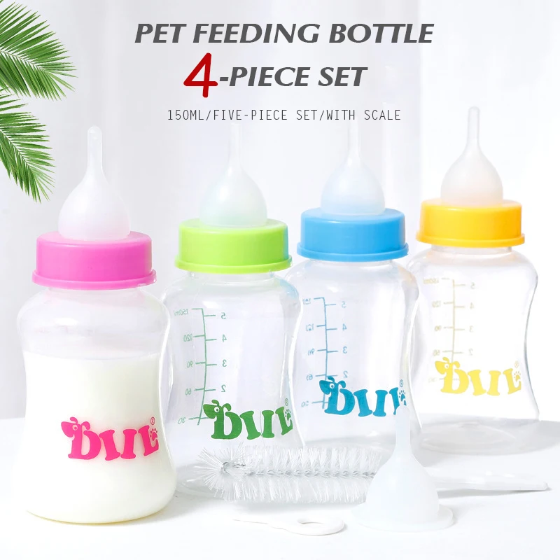 Pet feeding bottle large gourd-shaped feeding bottle set 150ml cat and dog feeding bottle pet supplies
Pet feeding bottle large gourd-shaped feeding bottle set 150ml cat and dog feeding bottle pet supplies