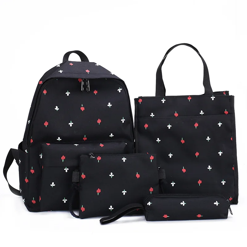 new hot Ladies Shoulder Bag Embossed High-capacity Four-piece Student Bag Small Fresh Backpack
new hot Ladies Shoulder Bag Embossed High-capacity Four-piece Student Bag Small Fresh Backpack