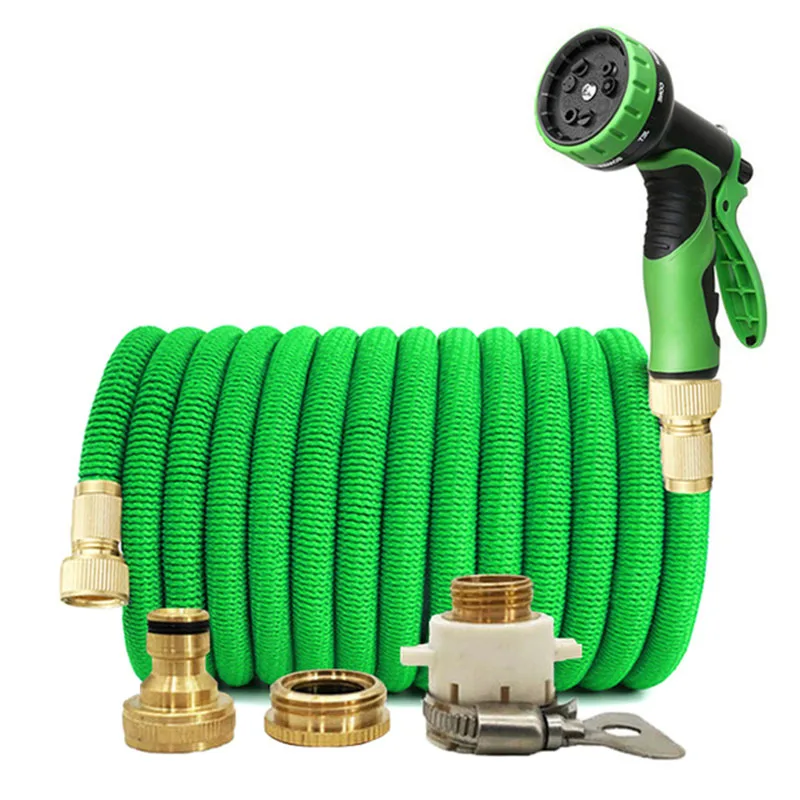 Garden Water Hose Expandable Double Metal Connector High Pressure Pvc Reel Magic Water Pipes for Garden Farm Irrigation Car Wash 
Garden Water Hose Expandable Double Metal Connector High Pressure Pvc Reel Magic Water Pipes for Garden Farm Irrigation Car Wash