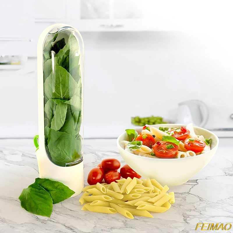 1 Pcs Premium Herb Saver Home Kitchen Gadgets Herb Storage Container Herb Keeper Vanilla Fresh-Keeping Box
1 Pcs Premium Herb Saver Home Kitchen Gadgets Herb Storage Container Herb Keeper Vanilla Fresh-Keeping Box