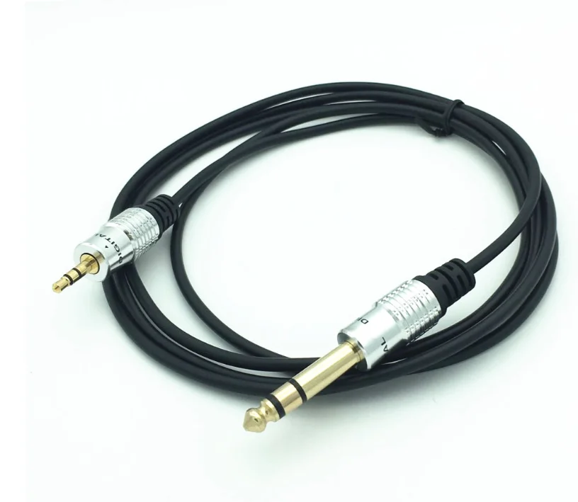 

Male to Male 3.5 mm to 6.35 mm Adapter Aux Cable for Mixer Amplifier Gold Plated 3.5 Jack to 6.5mm Jack Aux Cabo 6ft 1.8m 5ft