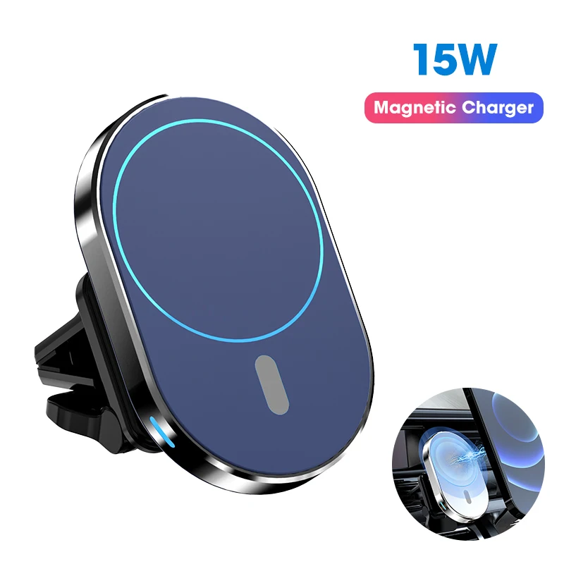 15W Magnetic Wireless Charger Car Vent AirVent Mount Magnetic Charger Holder Adsorbable Phone For iPhone 12 Fast Charge
15W Magnetic Wireless Charger Car Vent AirVent Mount Magnetic Charger Holder Adsorbable Phone For iPhone 12 Fast Charge