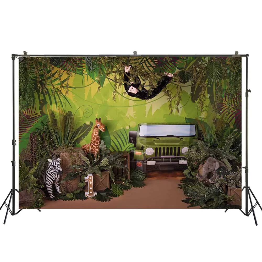 Photography Backdrop 1st Birthday Party Jungle Safari Wild Animals Photo Background Baby Shower Decorations Cake Smash PropW5220
Photography Backdrop 1st Birthday Party Jungle Safari Wild Animals Photo Background Baby Shower Decorations Cake Smash PropW5220