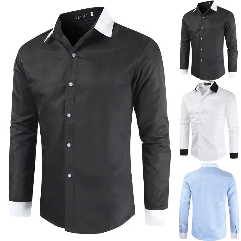 2021 Fashion Shirts for Men Autumn Long Sleeve Shirt Turn Down Collar Camisas Hombre Korean Tops Men Clothing
2021 Fashion Shirts for Men Autumn Long Sleeve Shirt Turn Down Collar Camisas Hombre Korean Tops Men Clothing