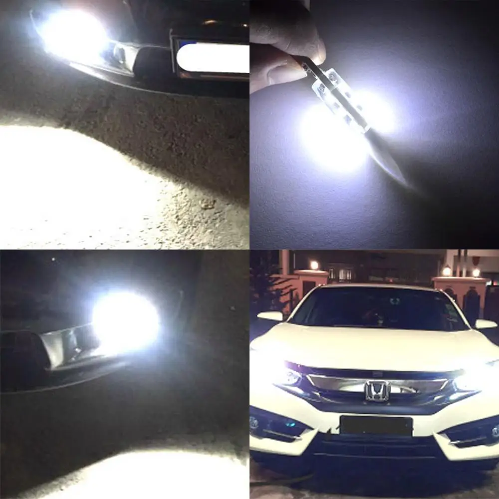 White Car LED T10 W5W DC 12V Canbus 12 SMD Silicone Waterproof 194 Wedge Lights Bulb No Error Led Parking Fog light Auto | Автомобили и