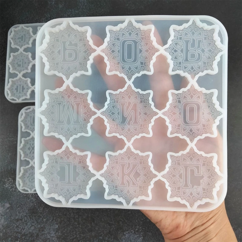 Mandala Alphabet Epoxy Resin Molds for Keychain Sticker Decal Ornaments Mold 26 Letters A-Z Jewelry Craft Casting Kit
Mandala Alphabet Epoxy Resin Molds for Keychain Sticker Decal Ornaments Mold 26 Letters A-Z Jewelry Craft Casting Kit