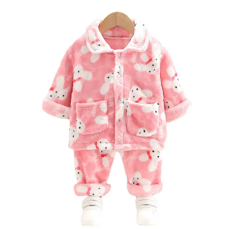 Famliy Kids Flannel Pajamas Sets Children Warm Clothing 2 Peiece Suit Girls Cartoon Print Sleepwear Baby Boys Winter Nightgown
Famliy Kids Flannel Pajamas Sets Children Warm Clothing 2 Peiece Suit Girls Cartoon Print Sleepwear Baby Boys Winter Nightgown