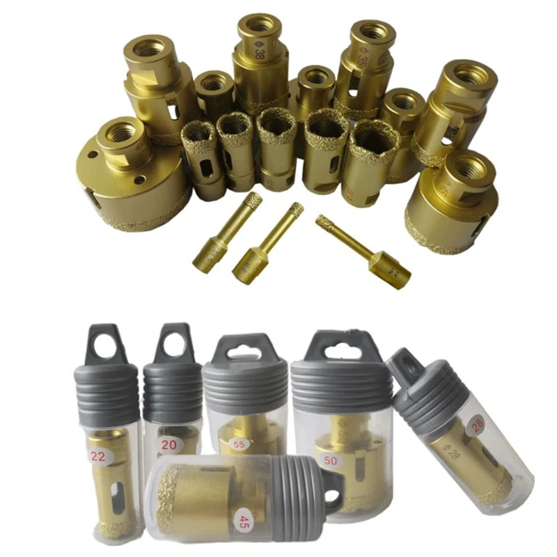6-35mm Brazed Diamond Dry Drilling Core Bits Ceramic Tile Hole Saw Cutter Granite Marble Drill Bits With M14 thread 
6-35mm Brazed Diamond Dry Drilling Core Bits Ceramic Tile Hole Saw Cutter Granite Marble Drill Bits With M14 thread