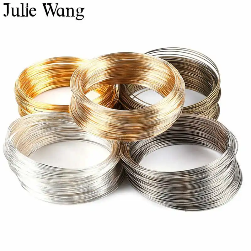 Julie Wang 100 кругов 6 мм стальная проволока с памятью для ожерелья браслета ниток